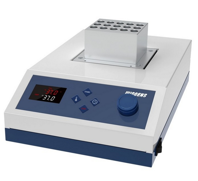 Multipurpose dry block heater and shaker with interchangeable anodised